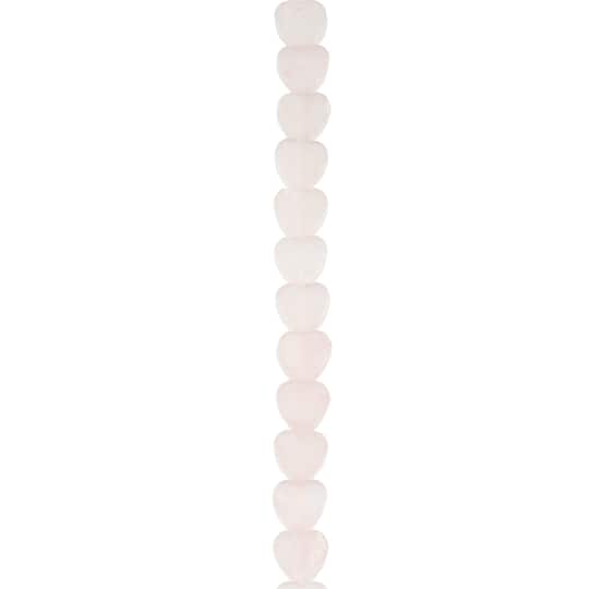 Pink Dyed Rose Quartz Heart Beads, 7.8mm by Bead Landing™